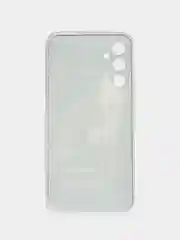 Оливковый чехол на Samsung Galaxy A34 5G (Самсунг A34), прозрачный, с рисунком, защита камеры
