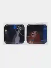 Багровый 3d стикеры на телефон, парные