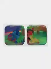 Багровый 3d стикеры на телефон, парные