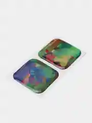 Багровый 3d стикеры на телефон, парные