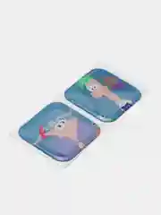 Бежевый меланж 3d стикеры на телефон, парные