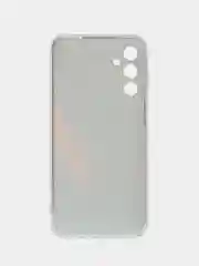 Красный чехол на Samsung Galaxy A24 (Галакси A24), прозрачный, с рисунком, защита камеры