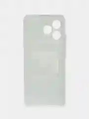 Тёмно-коричневый силиконовый чехол на Realme C53/C51 (Реалми С53/С51), прозрачный, с рисунком, защита камеры