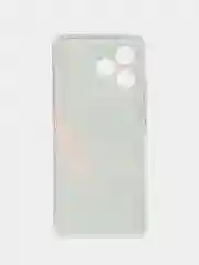 Красный силиконовый чехол на Realme C53/C51 (Реалми С53/С51), прозрачный, с рисунком, защита камеры