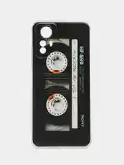 Хром чехол прозрачный на Xiaomi Redmi Note 12S (Сяоми Редми Нот 12S), с рисунком, защита камеры