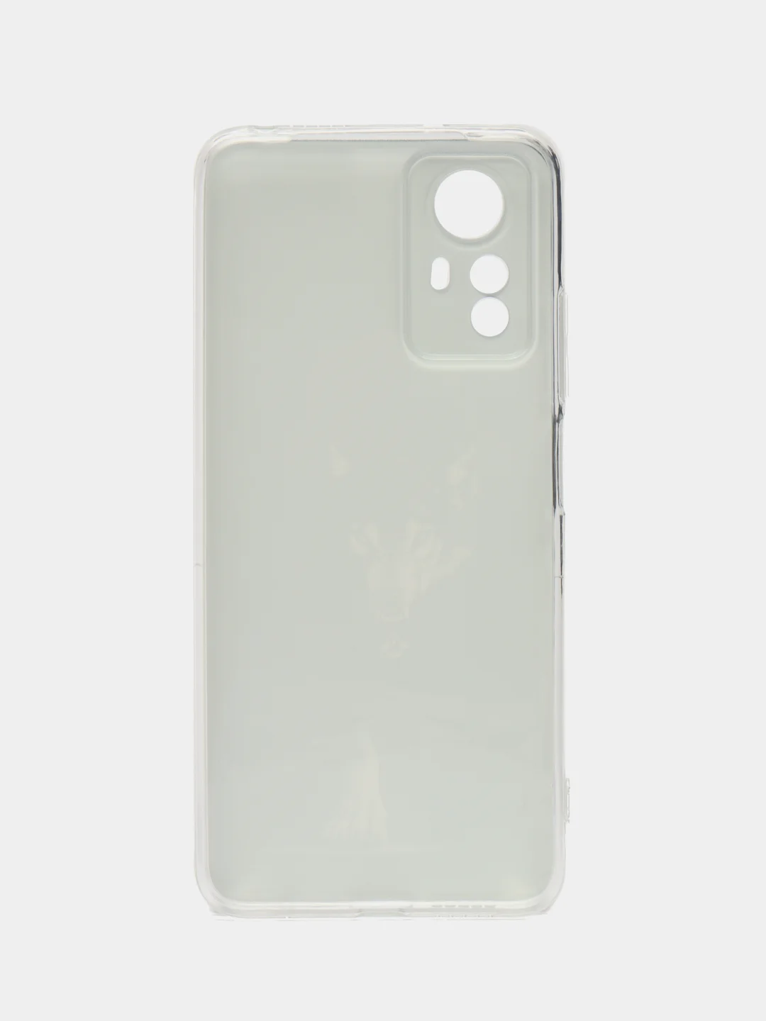 Серый меланж чехол прозрачный на Xiaomi Redmi Note 12S (Сяоми Редми Нот 12S), с рисунком, защита камеры
