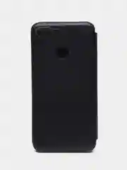Темно-синий чехол-книжка на Huawei Honor 9 Lite, Хуавей Хонор 9 Лайт
