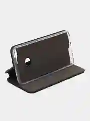 Темно-синий чехол-книжка на Huawei Honor 9 Lite, Хуавей Хонор 9 Лайт