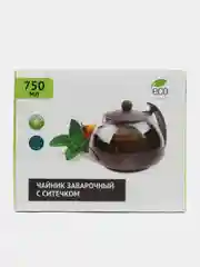 Коричневый чайник заварочный, с ситечком, 750 мл