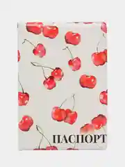 Вишнёвый обложка для паспорта