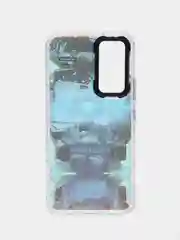 Синий накладка для Samsung A54, рисунок с переливом