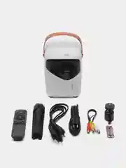 Белый портативный проектор Lingbo T8 Max, с портом, HDMI, Wi-Fi, Full HD, Android TV