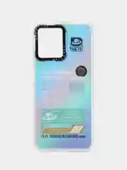 Белый накладка для Realme C35 Casetiffy, рисунок с переливом