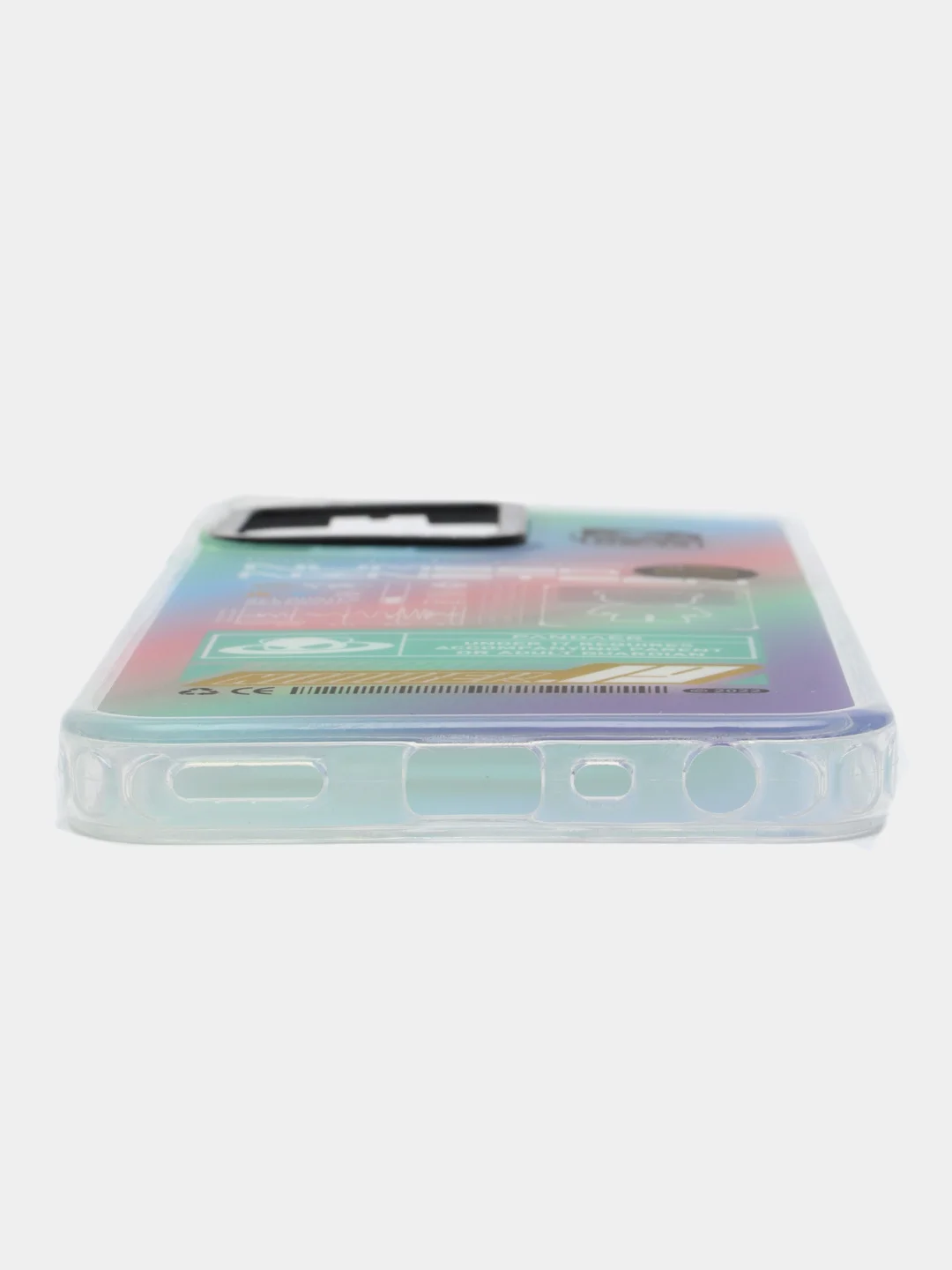 Белый накладка для Realme C35 Casetiffy, рисунок с переливом