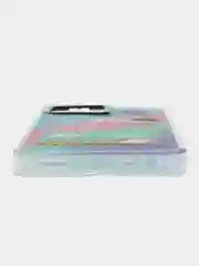 Белый накладка для Realme C35 Casetiffy, рисунок с переливом