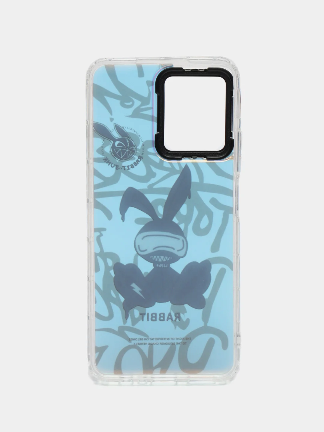 Накладка для Realme C33, рисунок с переливом, Rabbit