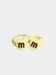 Молочный резинки для волос детские, 2 штуки