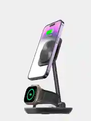 Беспроводная магнитная зарядная станция 3 в 1, для iPhone, Watch, Airpods