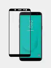 Черный защитное стекло Samsung A6 Plus 9D  mobus