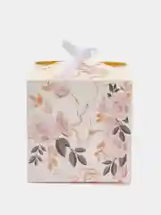 Золотой коробка подарочная новогодняя, складная, 12 х 12 х 12 см