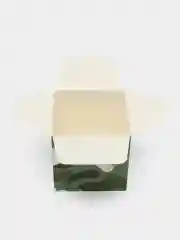 Зелёный хаки коробка подарочная новогодняя, складная, 12 х 12 х 12 см
