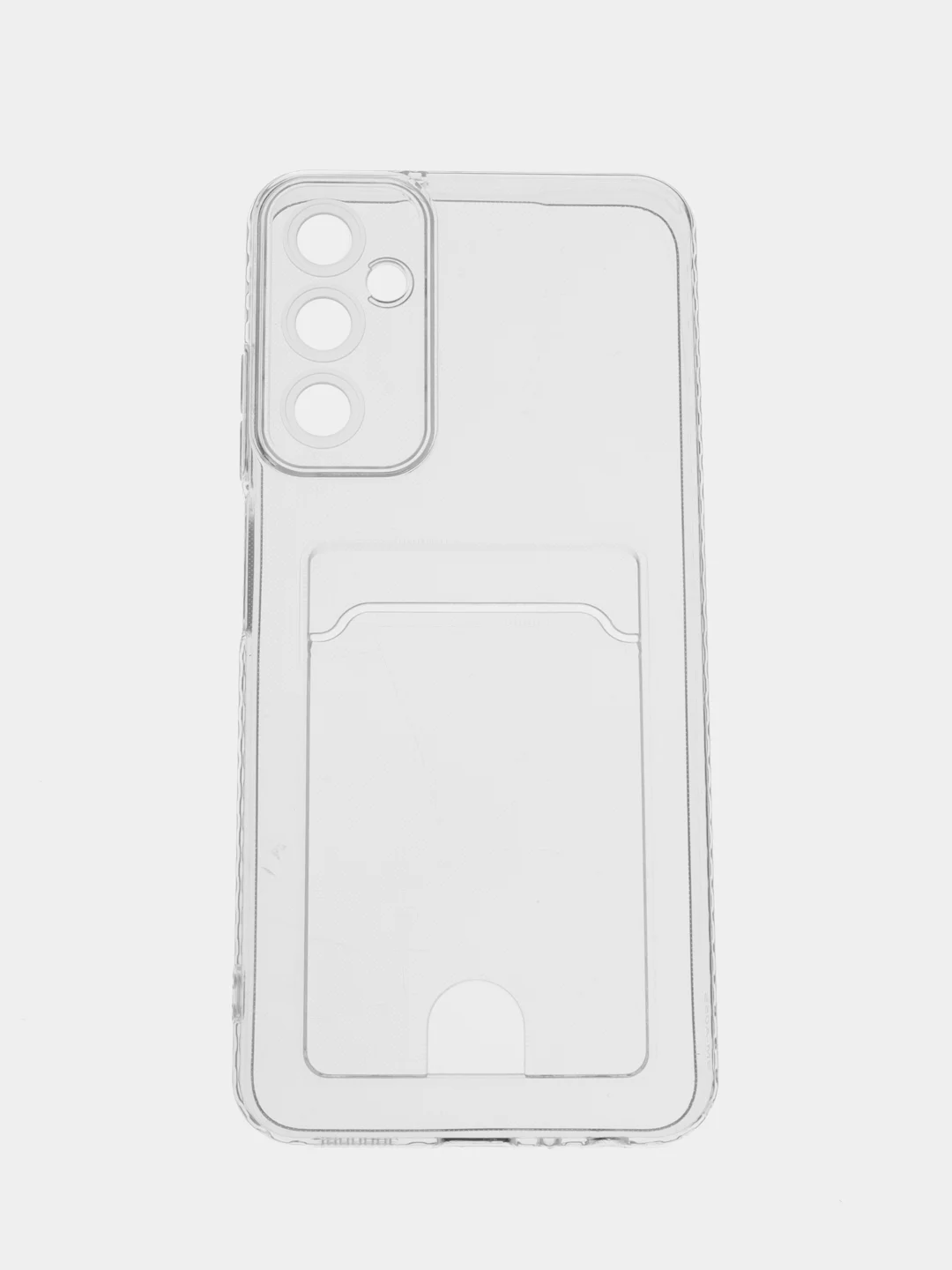 Прозрачный чехол для Samsung Galaxy A05s (Самсунг Галакси А05c), прозрачный, с карманом для карты