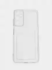 Прозрачный чехол для Samsung Galaxy A05s (Самсунг Галакси А05c), прозрачный, с карманом для карты