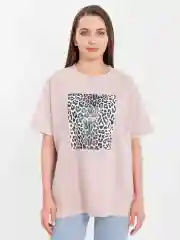 Футболка женская, спандекс, искусcтвенная замша, леопардовый принт