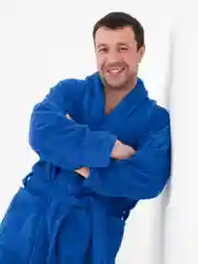 Халат махровый, мужской, банный, хлопок