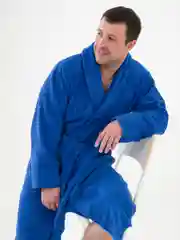 Халат махровый, мужской, банный, хлопок