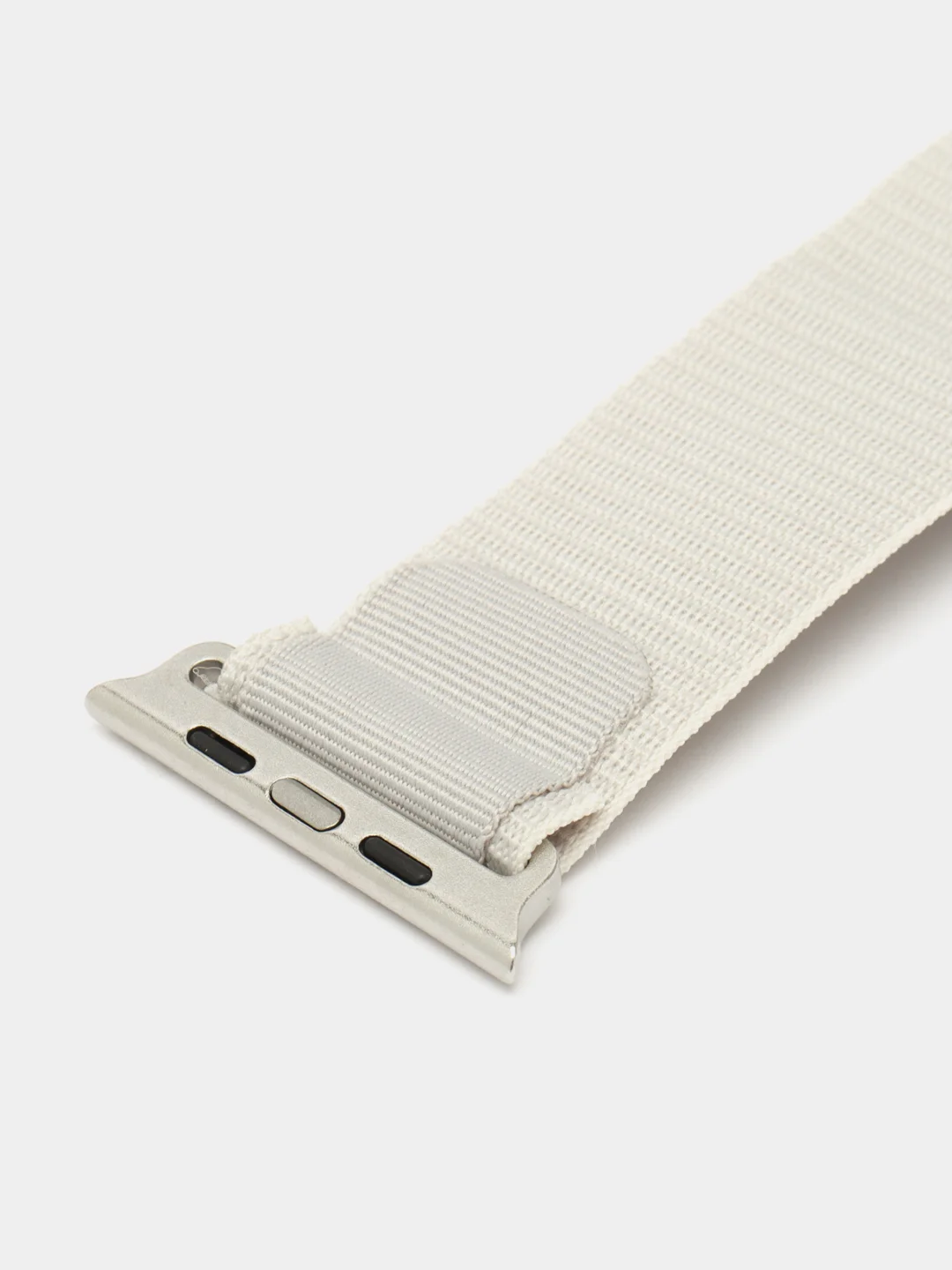 Светло-бежевый ремешок для смарт-часов Apple Watch Alpine Loop "Альпийская петля", нейлоновый, 42-49 мм