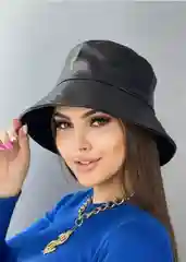 Кожаная панама / Панама из кожи / Панама на весну
