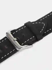 Черный кожаный ремешок для Huawei Watch Fit 2