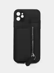 Терракотовый чехол на Apple IPhone (Айфон) XR, 11, 12, 13, 14 Pro Max, кожаный, с карманом для карт