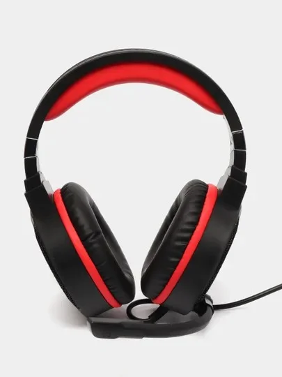 Красный наушники игровые компьютерные Hoco W104 / W103, проводные, с микрофоном