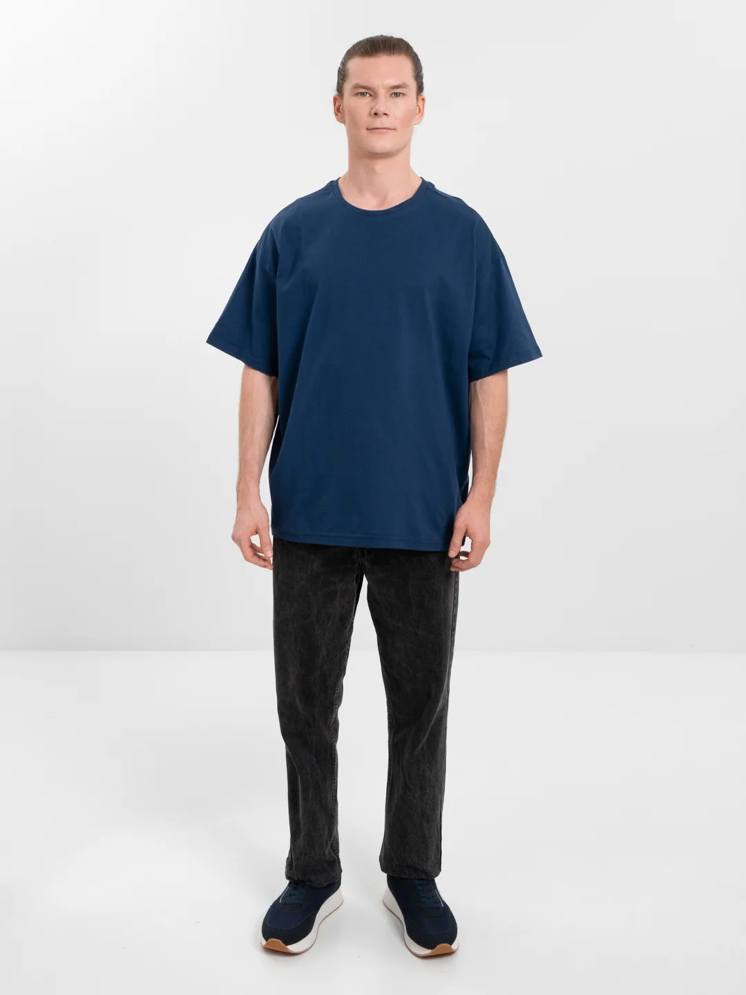 Индиго футболка Oversize