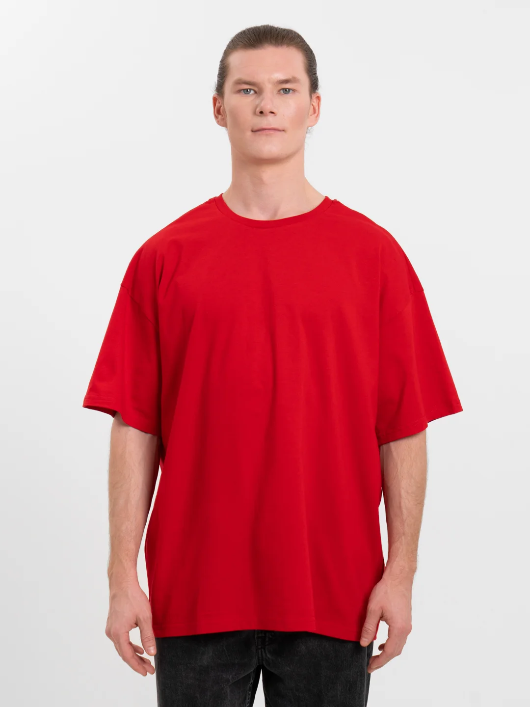 Красный футболка Oversize