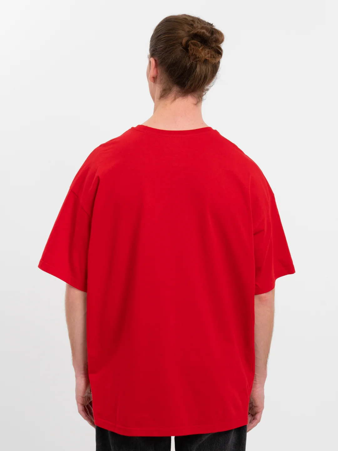Красный футболка Oversize