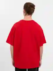 Красный футболка Oversize