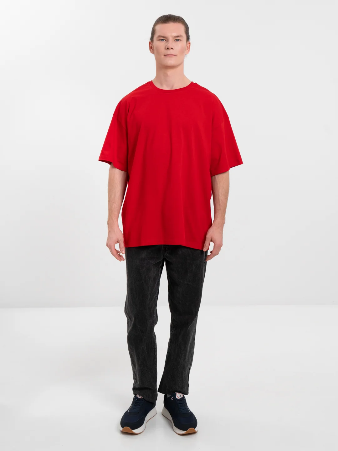 Красный футболка Oversize