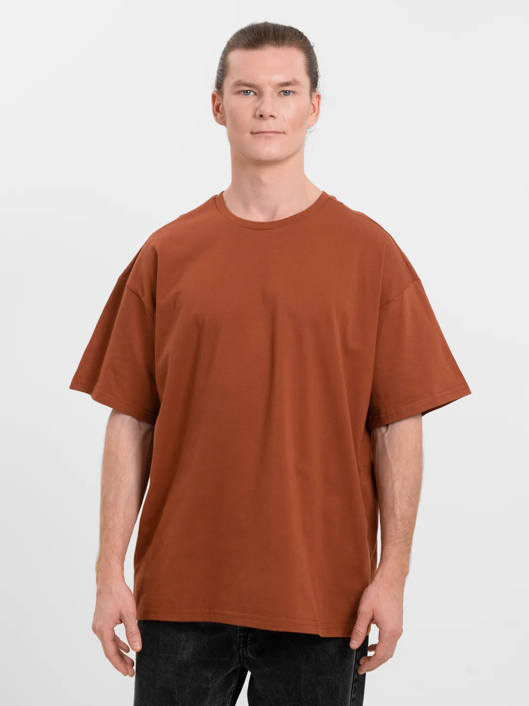 Терракотовый футболка Oversize