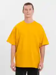 Горчичный футболка Oversize