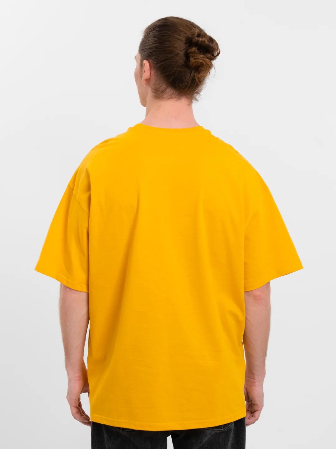 Горчичный футболка Oversize