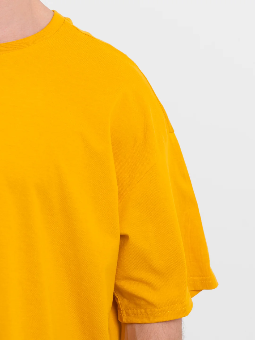 Горчичный футболка Oversize