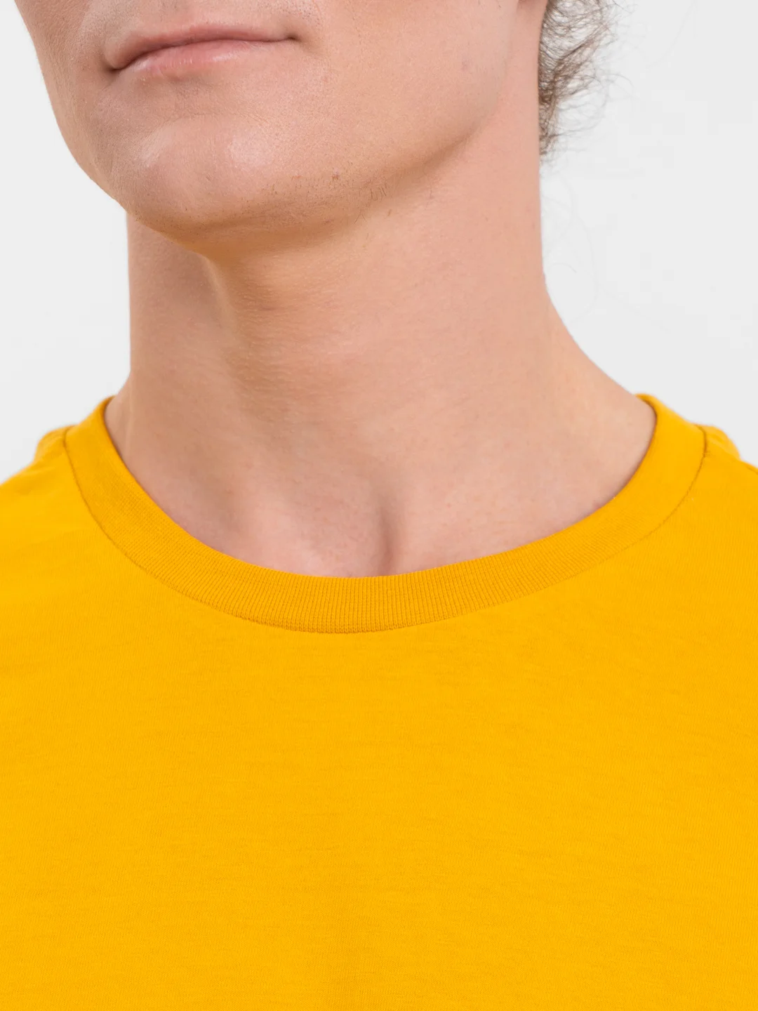 Горчичный футболка Oversize