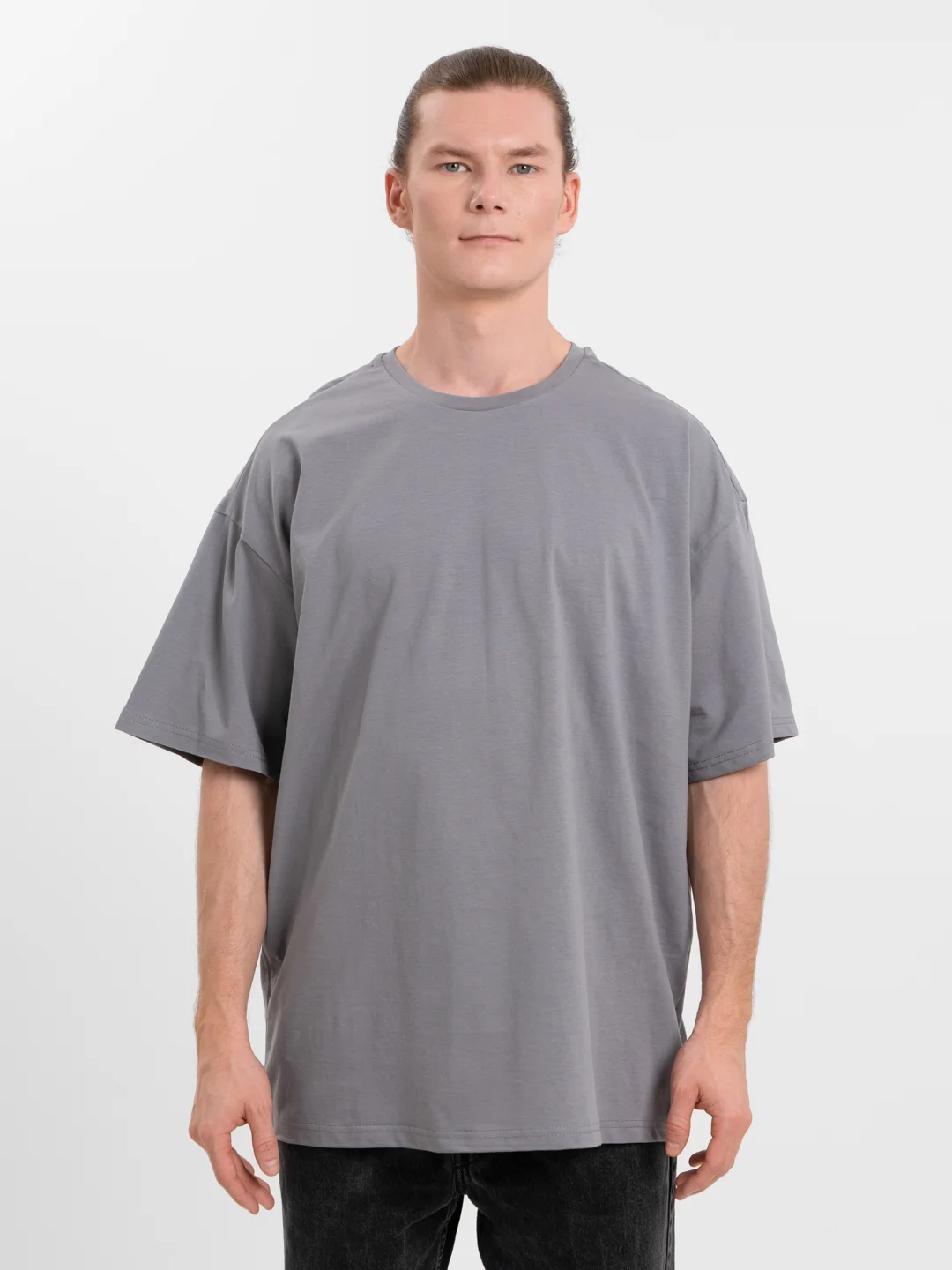 Серый футболка Oversize