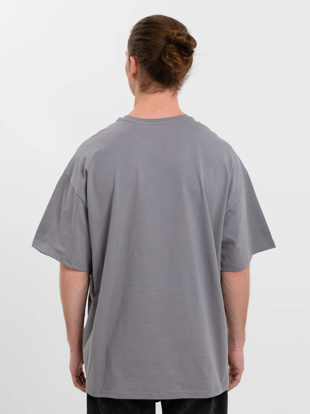 Серый футболка Oversize