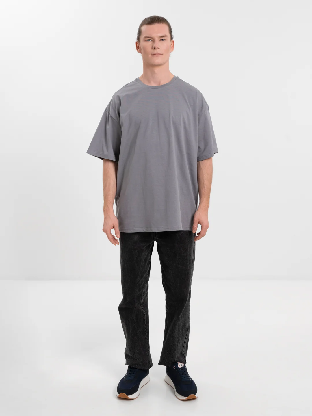 Серый футболка Oversize