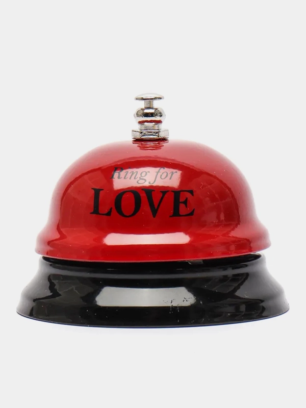 Звонок настольный "Ring for a love", 7.5 х 7.5 х 6.5 см