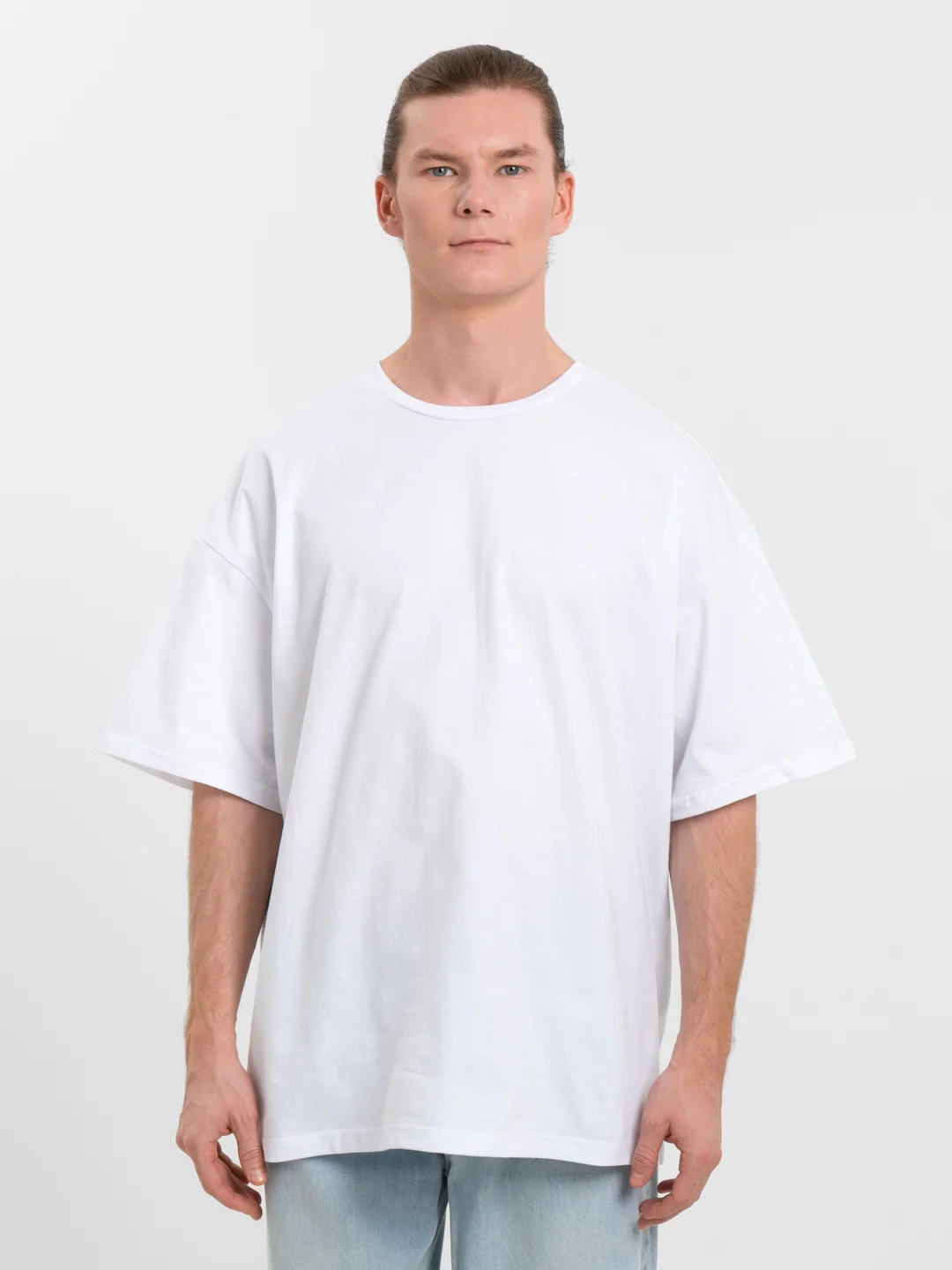 Белый футболка Oversize